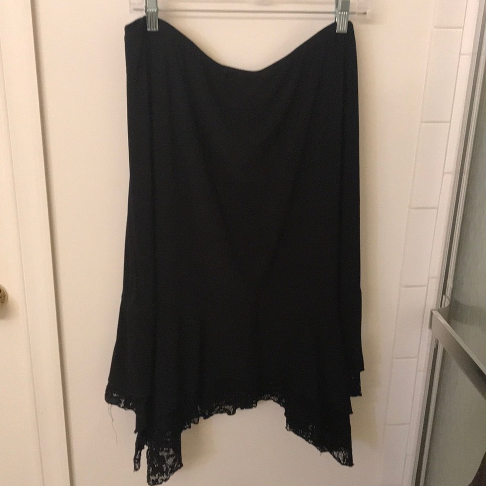Black lace skirt